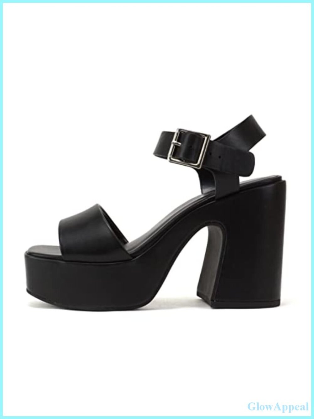 Open Toe Ankle Strap Platform Chunky High Heeled Sandal